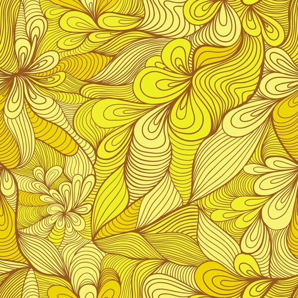 豐富多彩的無(wú)縫摘要手繪圖案
