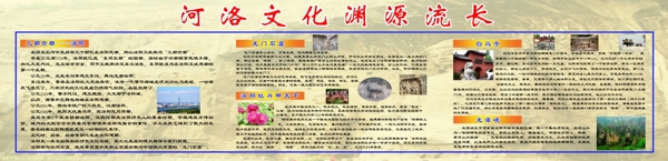 河洛文化展板圖片
