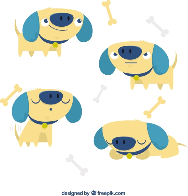 可愛的狗的插圖