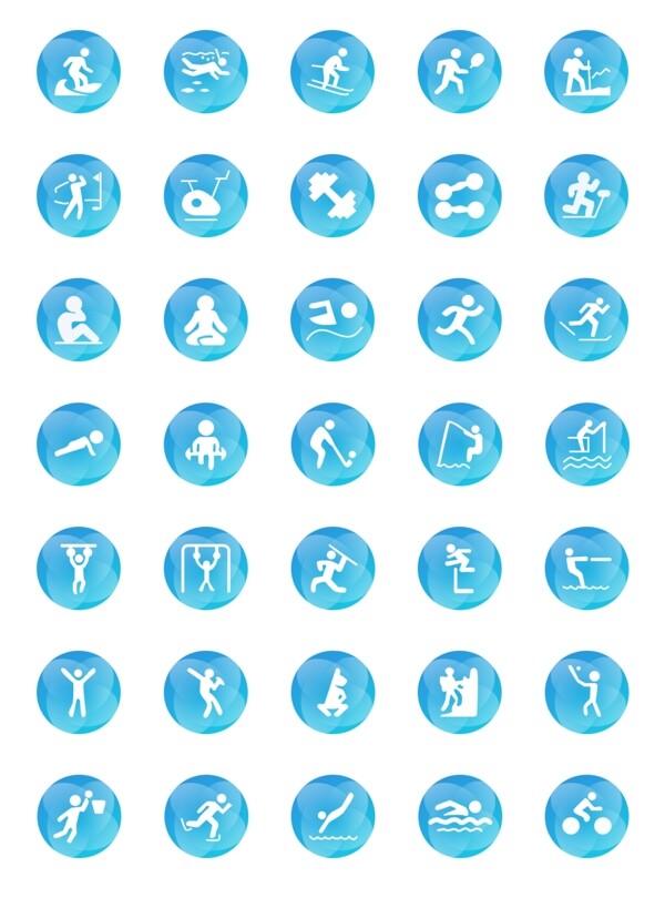 运动主题icon设计