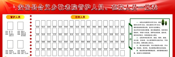 敬老院展板圖片