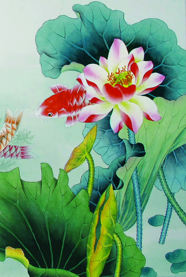錦鯉裝飾畫(huà)