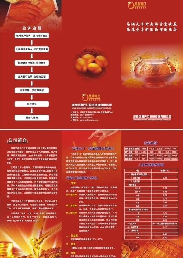 金融折頁圖片