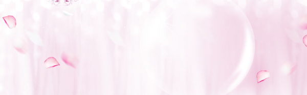 清新粉色花朵淘寶全屏banner背景