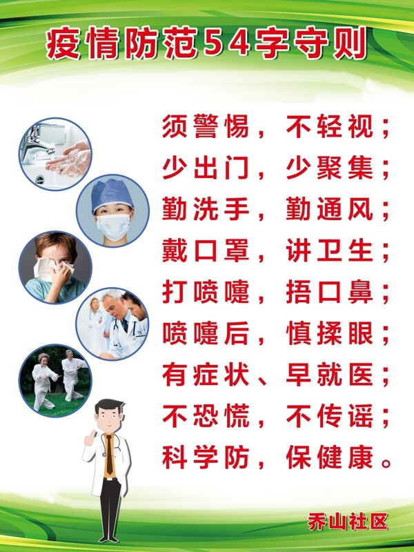疫情預(yù)防54個字