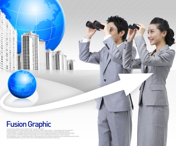 商务行业人物插图分层素材PSD格式0003
