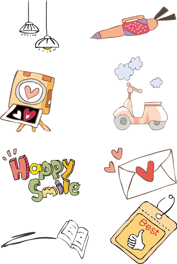 可愛兒童插畫矢量素材