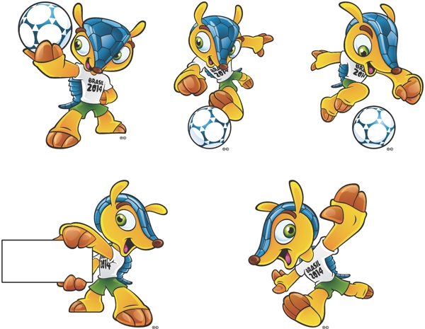 巴西世界杯吉祥物组图图片