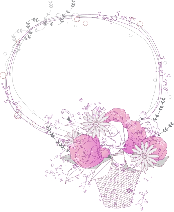 花朵邊框