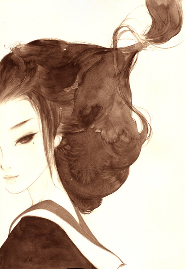 位圖插畫時尚插畫人物插畫藝術(shù)效果免費素材
