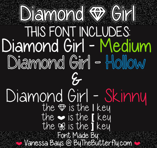 钻石少女字体