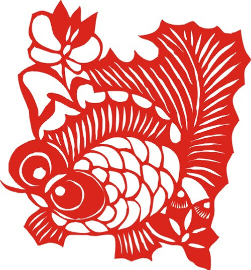 位圖剪紙民族窗花動物免費素材