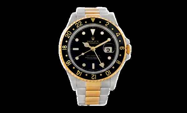 黑色表盘金色手表免抠png透明素材