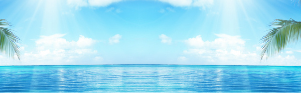 海邊暑期背景banner