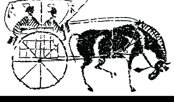 古代人和馬車圖片