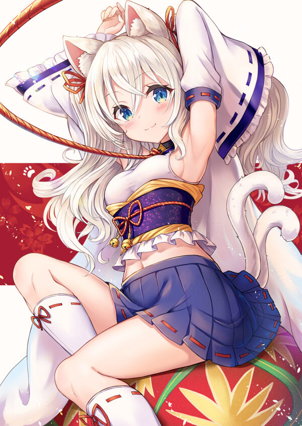 彩色動漫人物插畫背景