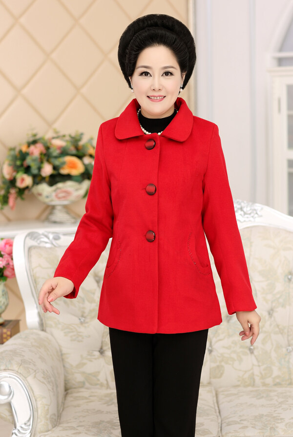 女裝媽媽裝淘寶女裝婦女裝圖片