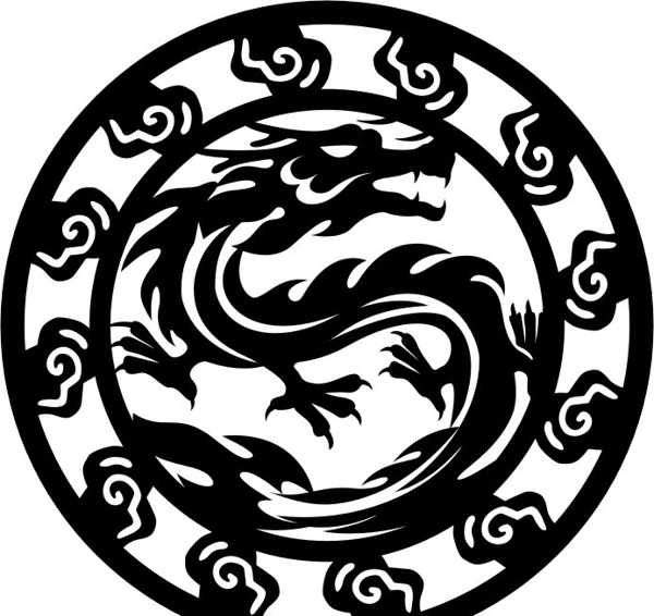 龍紋鏤空雕刻