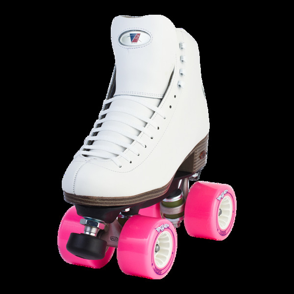 红色轮子白色溜冰鞋免抠png透明素材