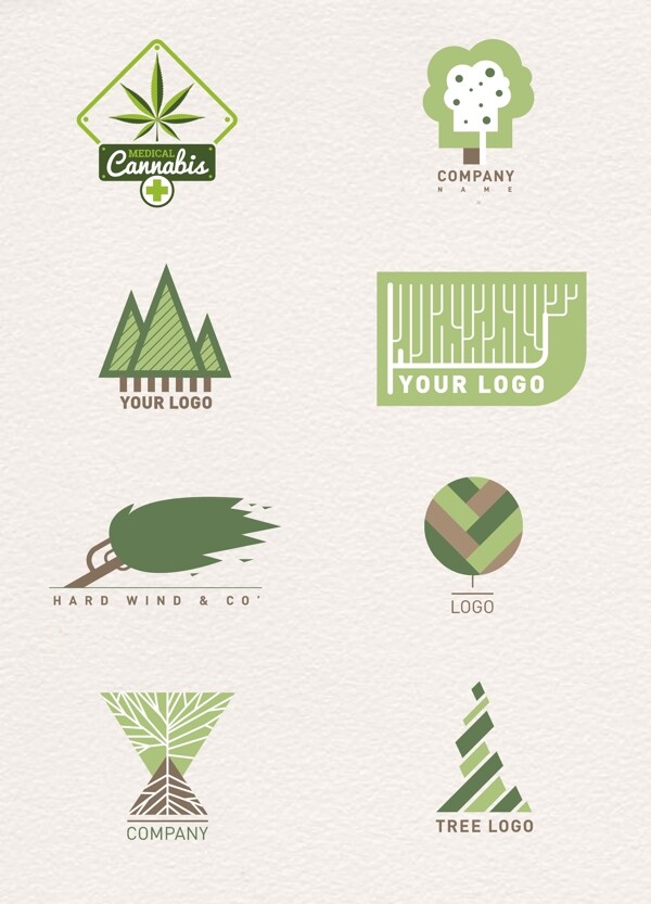 绿色环保主题设计图案