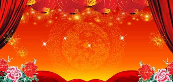 喜慶舞會背景圖片