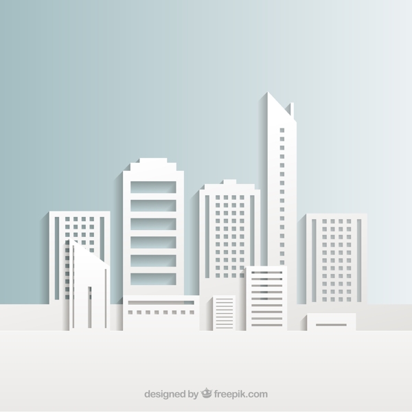 创意白色建筑群