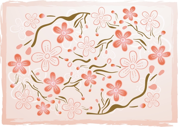 失量花草插畫(huà)圖片