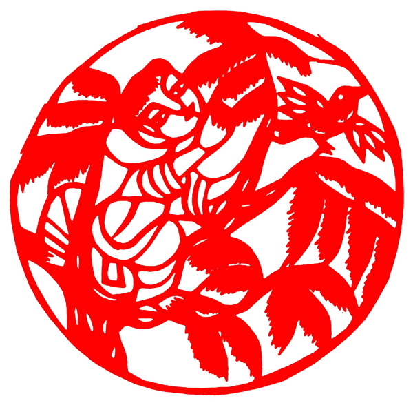 圓形窗花剪紙民間美術(shù)0053