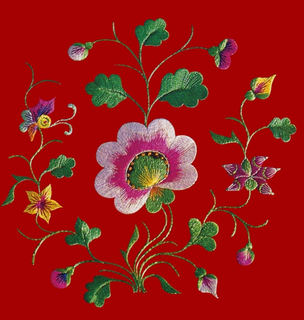 中華刺繡繡花花朵民間藝術(shù)PSD分層素材源文件中國傳統(tǒng)元素整合圖庫