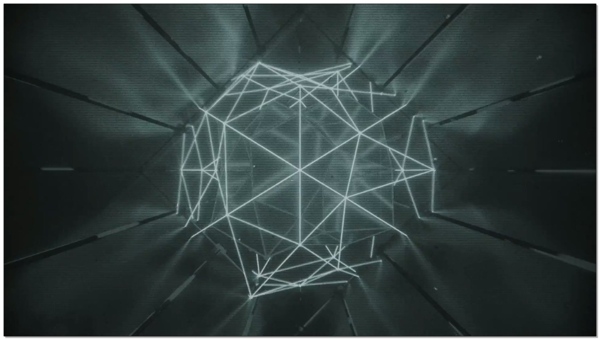 几何图潮流骷髅背景视频素材