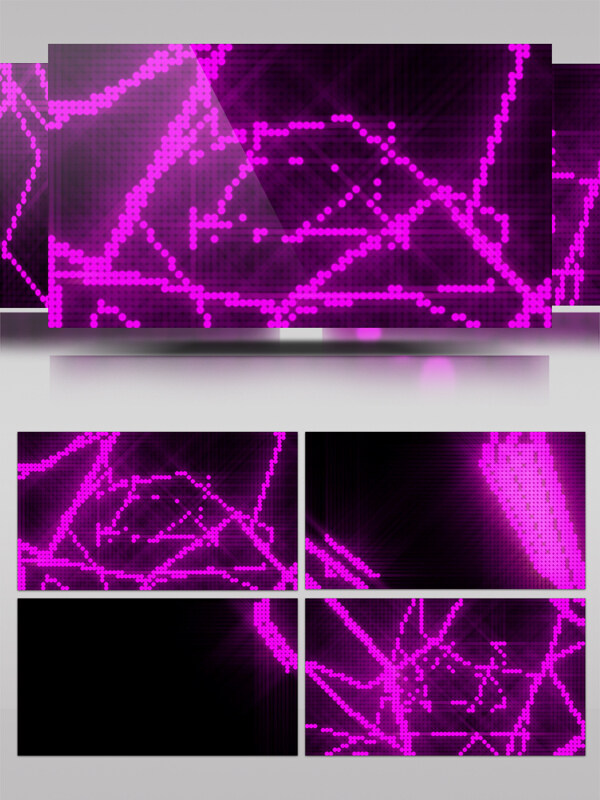 紫色线条视频素材