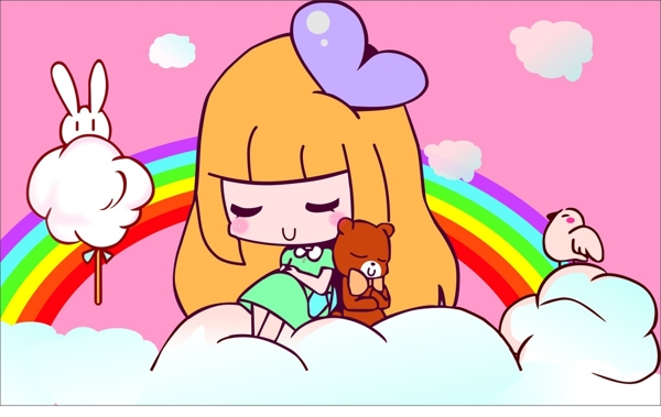 卡通女孩