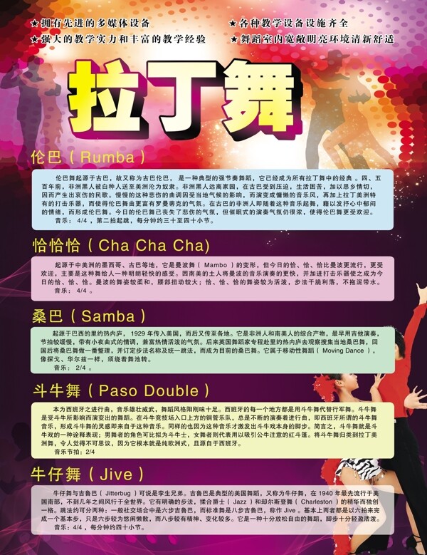 拉丁舞展板設(shè)計圖片