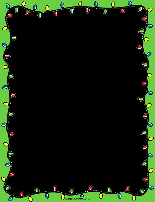 圣诞绿色方形边框免抠png透明素材
