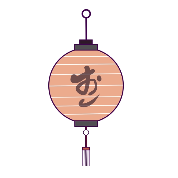 日本灯笼装饰插画
