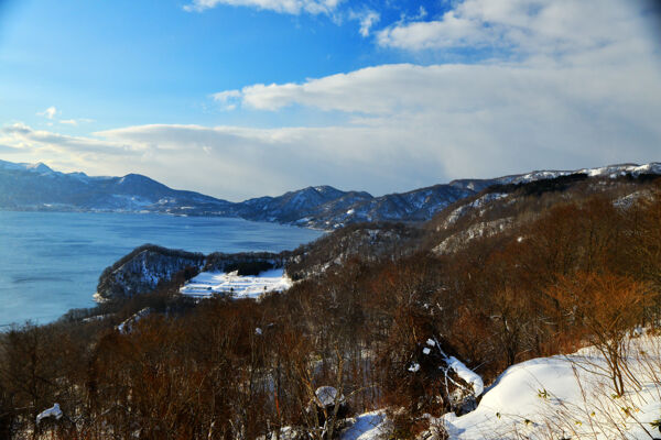 日本北海道洞爷湖风景