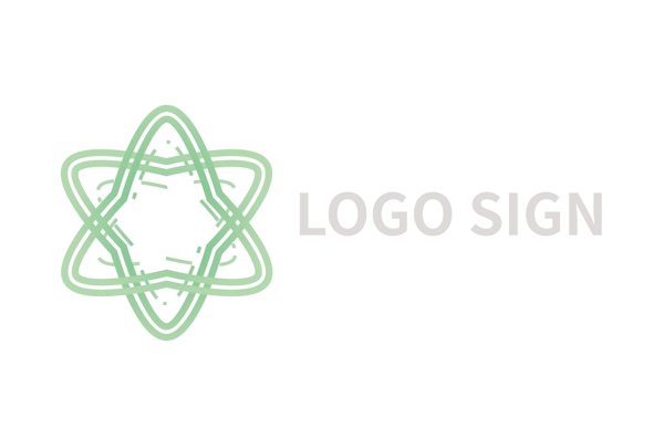 绿色清新简约logo