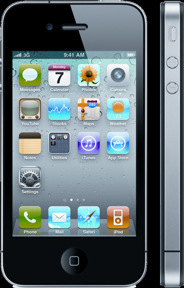 苹果智能手机免抠png透明图层素材