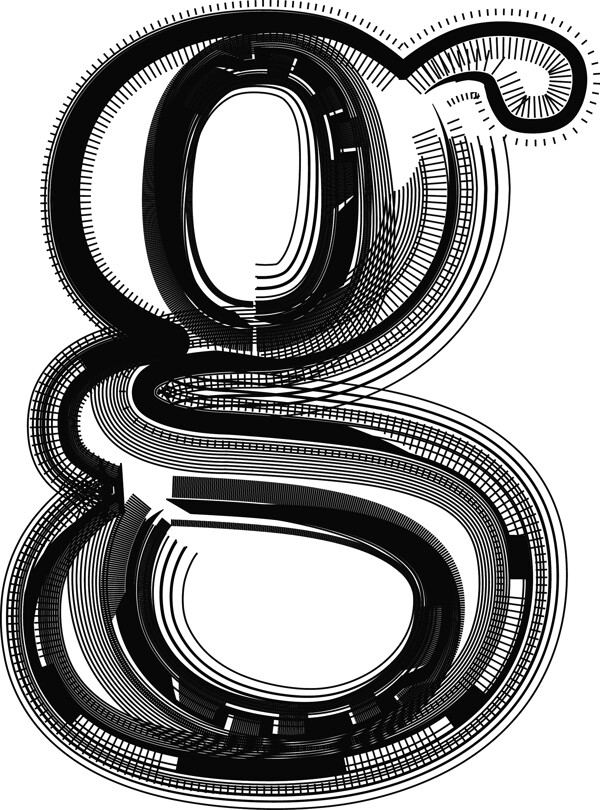 字體說明字母G