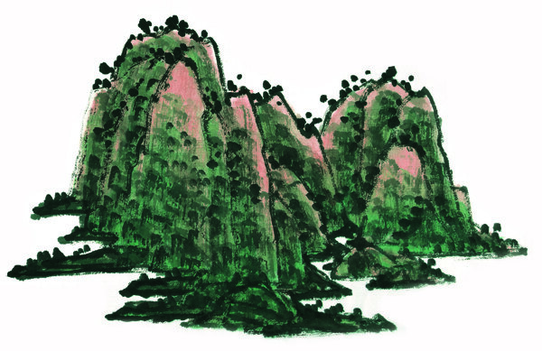 水墨山水畫圖片