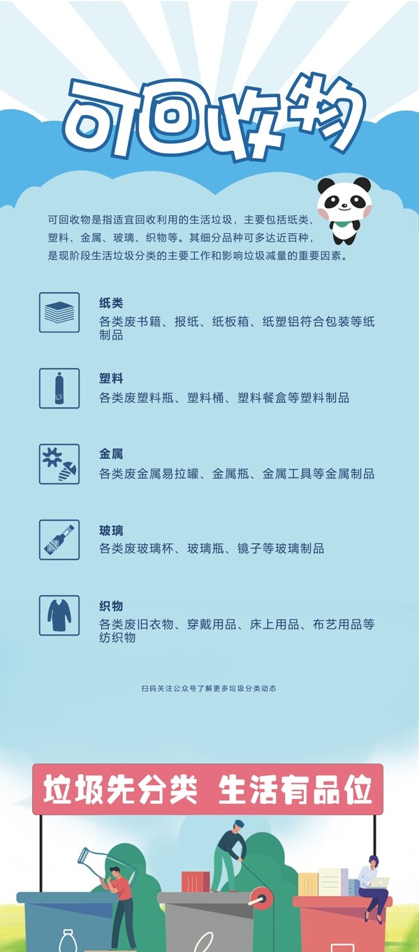 垃圾分類展板