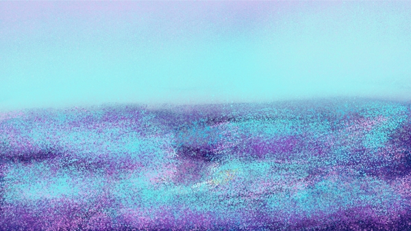 紫色花海紫色天空相映背景