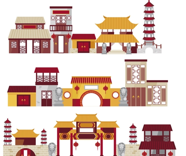 复古中国古建筑