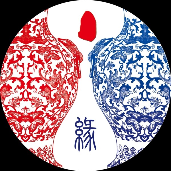 中式婚禮背景圖片