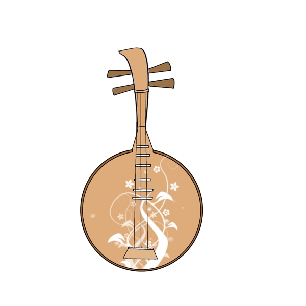 乐器小提琴的插画