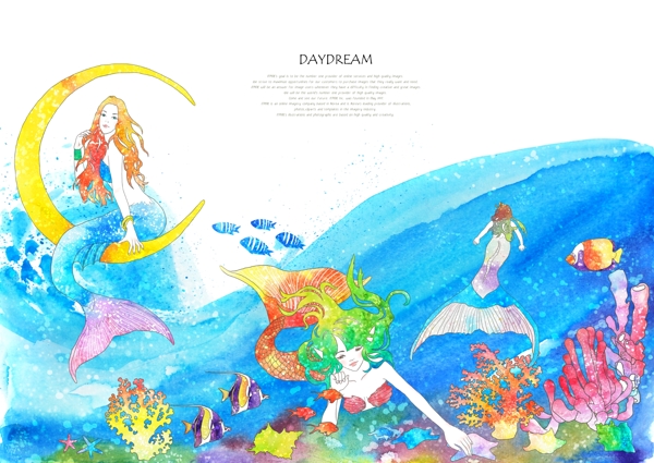 海底世界美人魚圖片