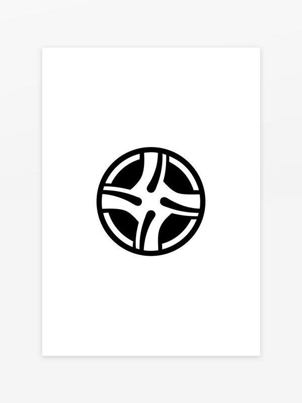 簡(jiǎn)約黑白創(chuàng)意汽車logo圖案