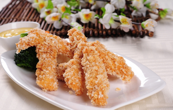 美味誘人酥炸雪花雞柳