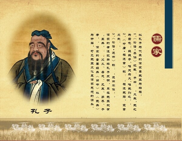 孔子儒家文化展板