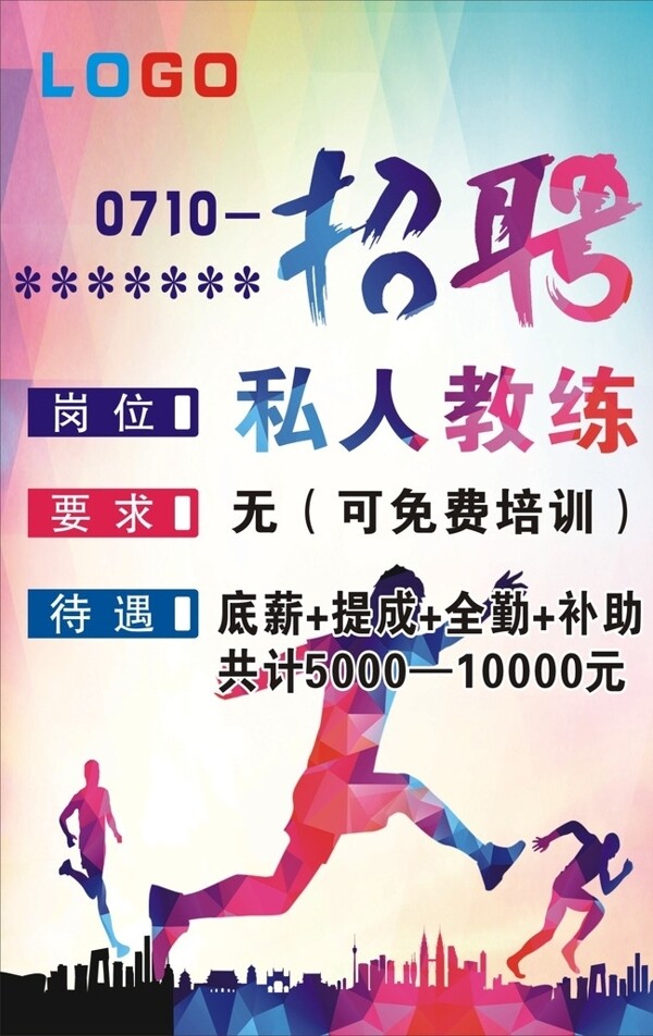 健身招聘海報(bào)